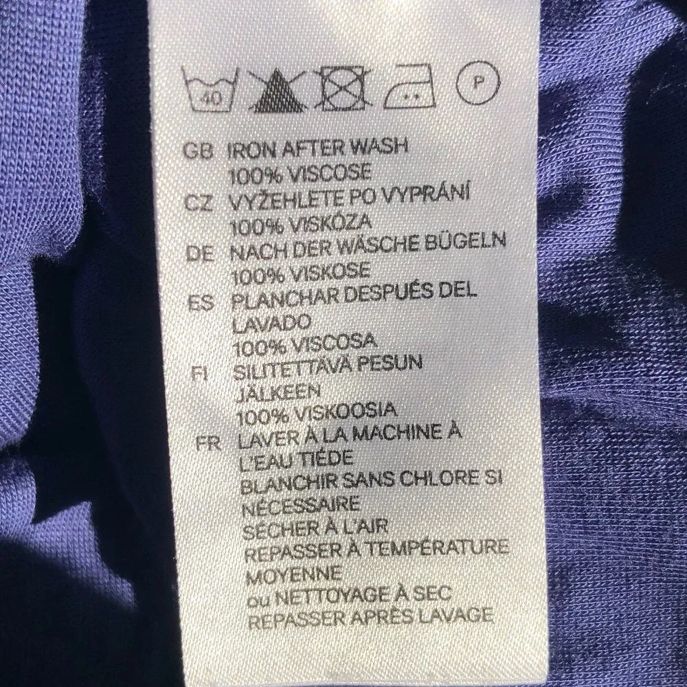 H&M Stormy Blue Wrap Front Bodycon Dress | Size 6
